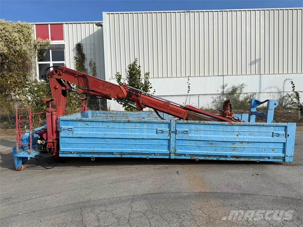 Atlas Abrollcontainer mit Kran AK100.1 - 12,1m Plattformar