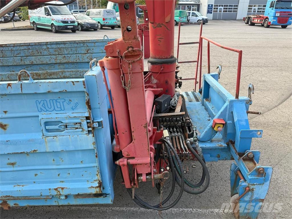 Atlas Abrollcontainer mit Kran AK100.1 - 12,1m Plattformar