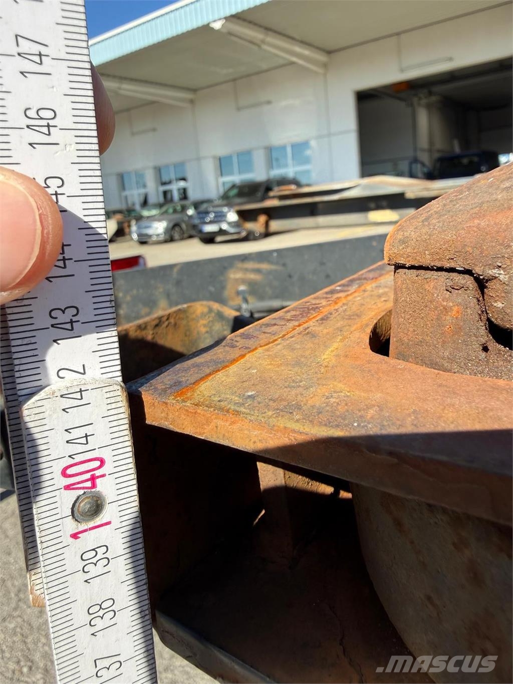 BurgSilvergreen BDF Lafette SAF TÜV27 Höhe1,04m Växelflak-/Containersläp