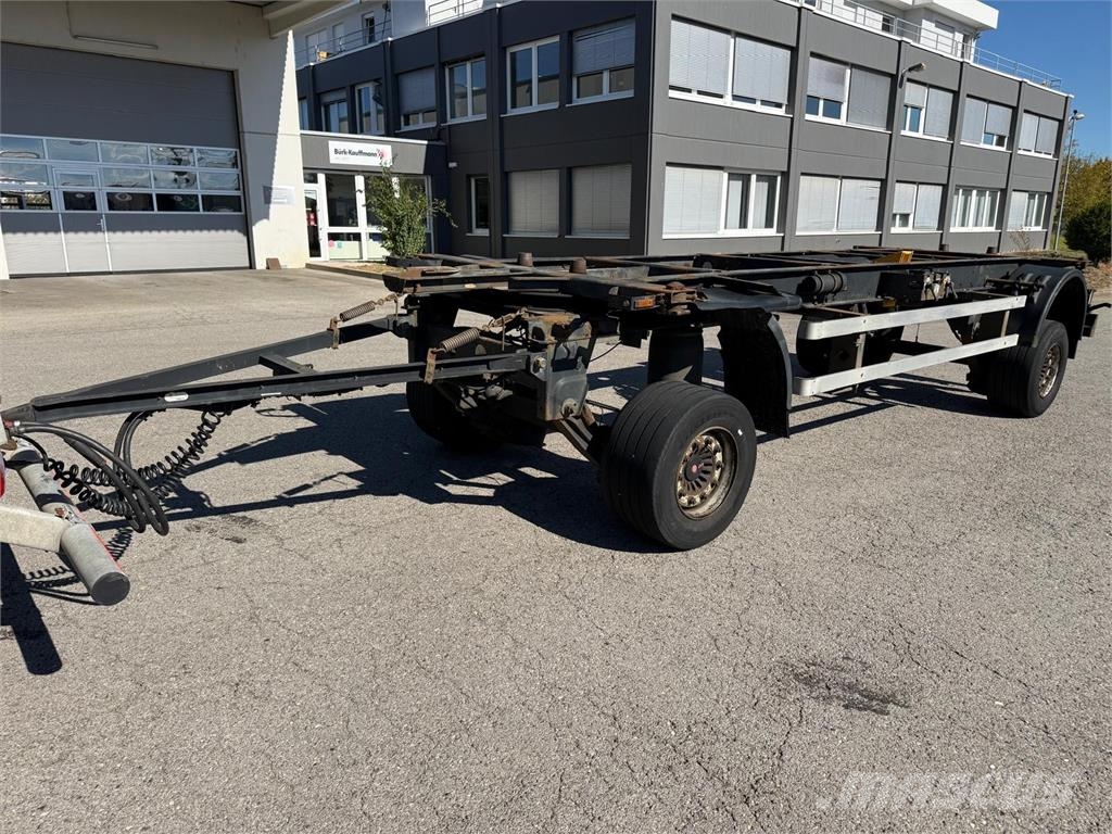 BurgSilvergreen BDF Lafette SAF TÜV27 Höhe1,04m Växelflak-/Containersläp