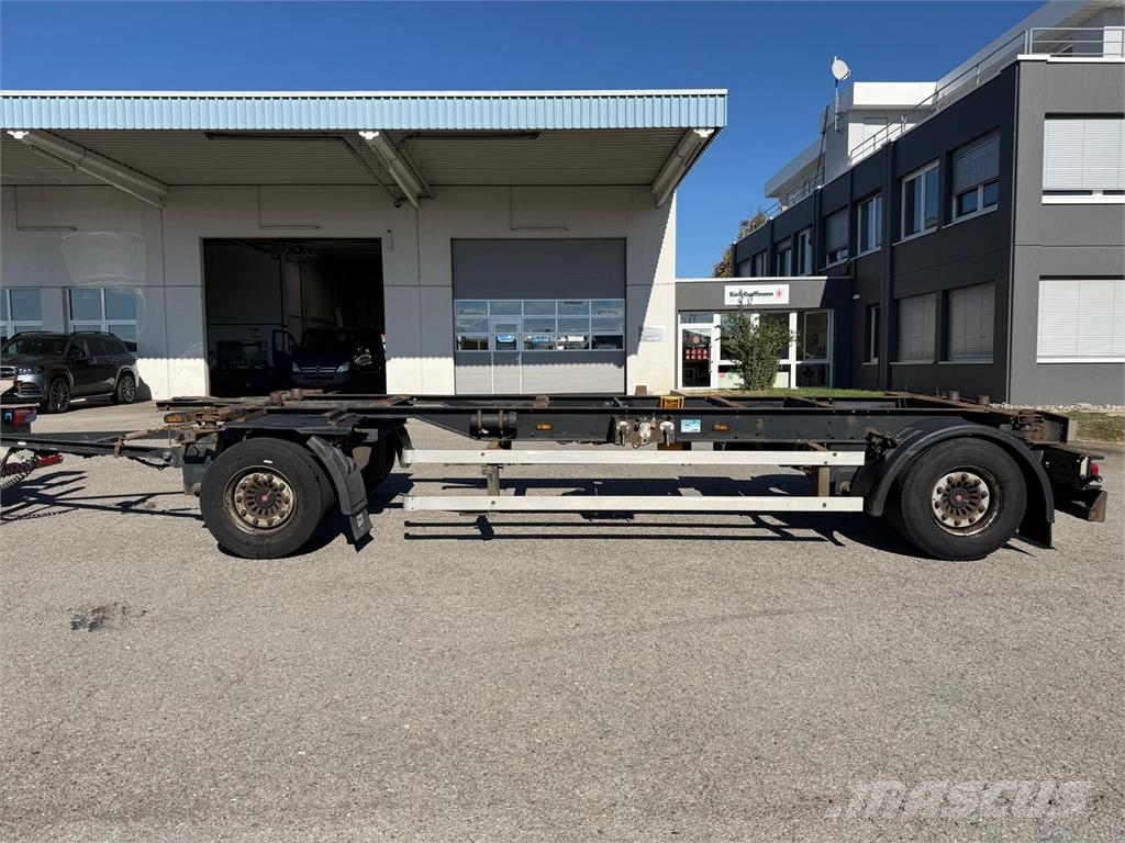 BurgSilvergreen BDF Lafette SAF TÜV27 Höhe1,04m Växelflak-/Containersläp