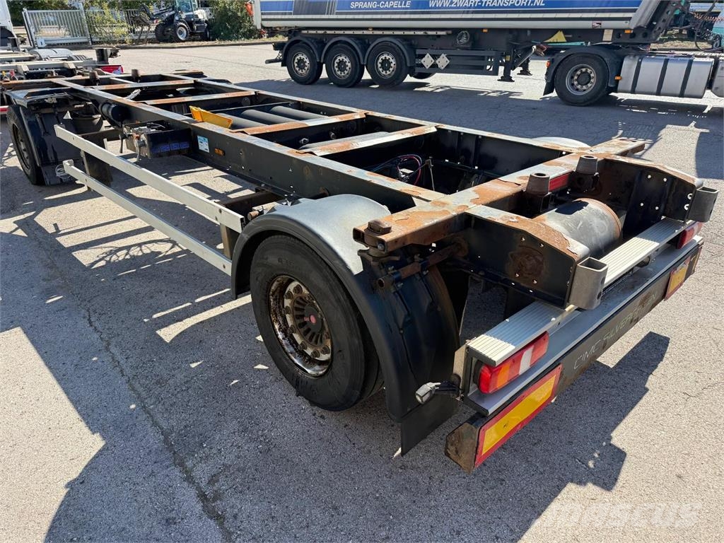 BurgSilvergreen BDF Lafette SAF TÜV27 Höhe1,04m Växelflak-/Containersläp