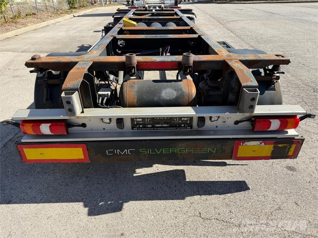 BurgSilvergreen BDF Lafette SAF TÜV27 Höhe1,04m Växelflak-/Containersläp