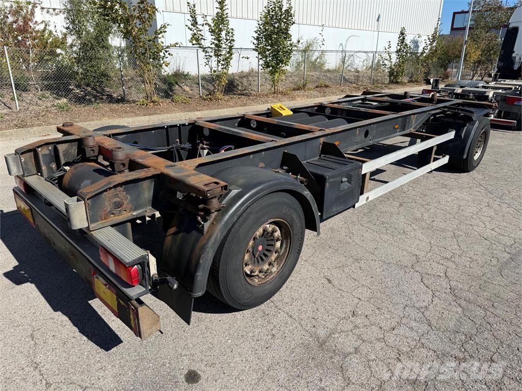 BurgSilvergreen BDF Lafette SAF TÜV27 Höhe1,04m Växelflak-/Containersläp