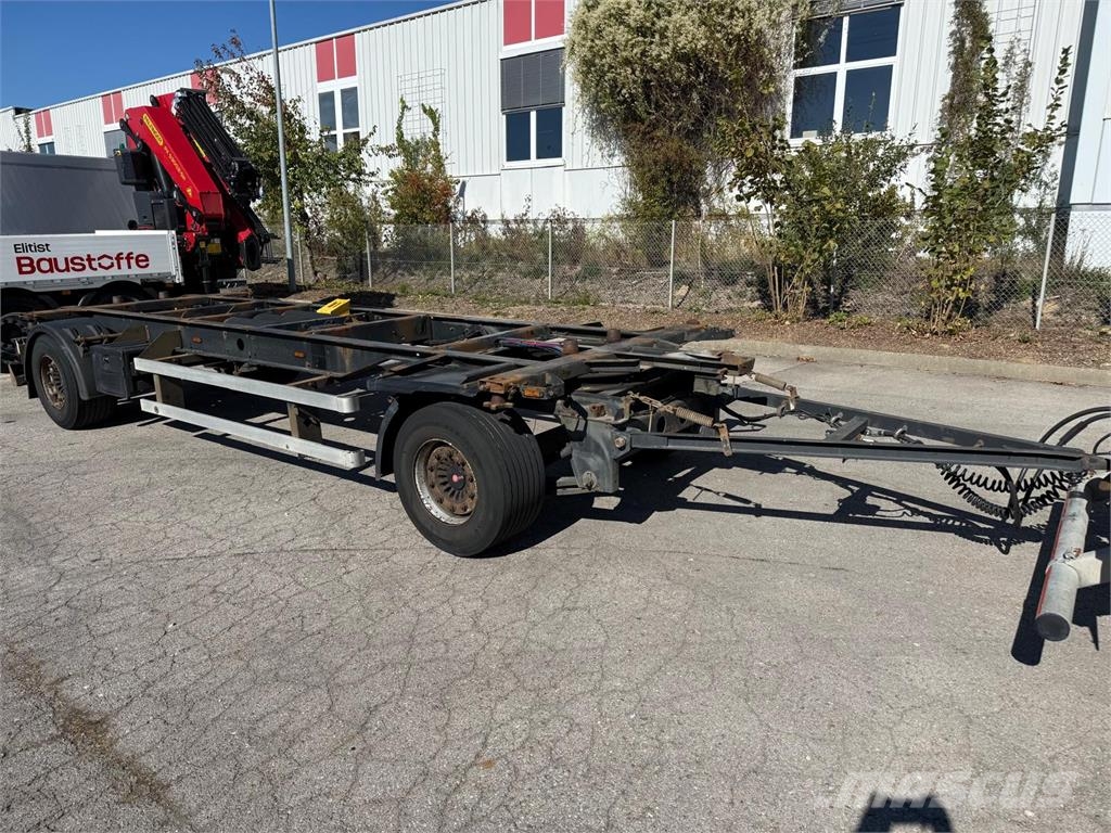 BurgSilvergreen BDF Lafette SAF TÜV27 Höhe1,04m Växelflak-/Containersläp