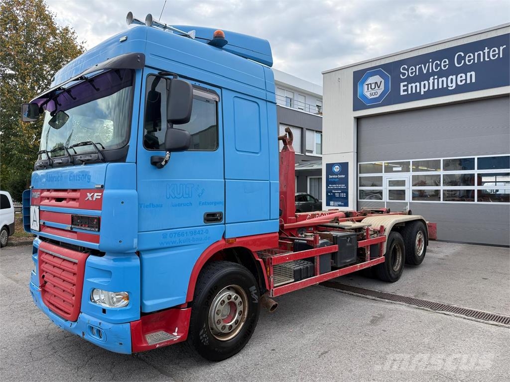 Daf XF 105.460 SC VDL S21-640 Abrollkipper Retarder Treileri ar āķi