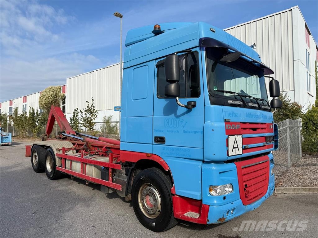 Daf XF 105.460 SC VDL S21-640 Abrollkipper Retarder Treileri ar āķi