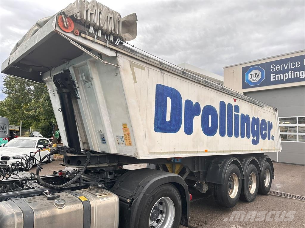 Fliegl 3Achs AluMulde elektVerd ALCOA 25³ 4880 kg leer Kippladerauflieger