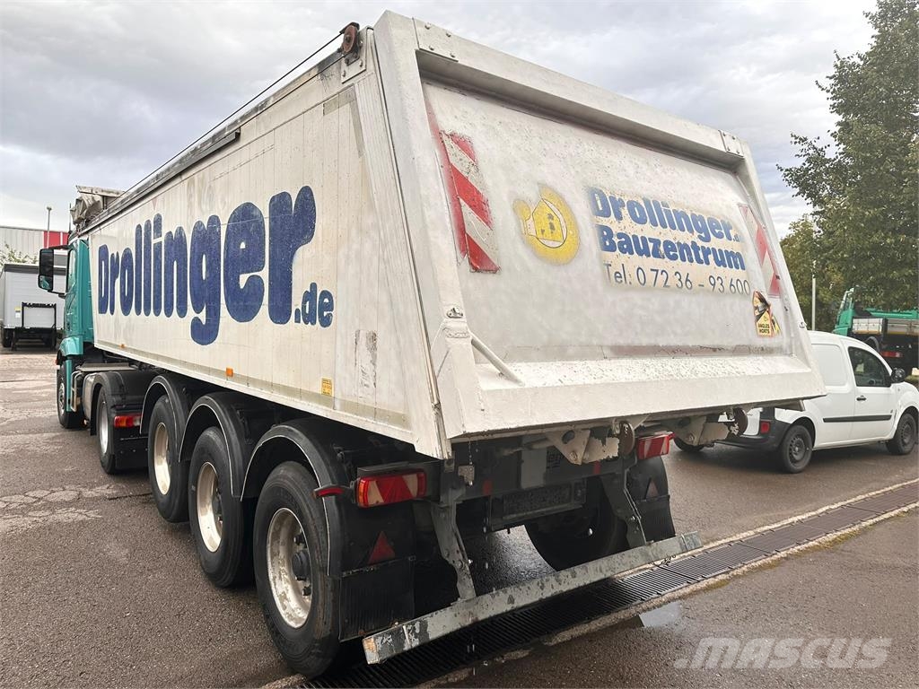 Fliegl 3Achs AluMulde elektVerd ALCOA 25³ 4880 kg leer Kippladerauflieger