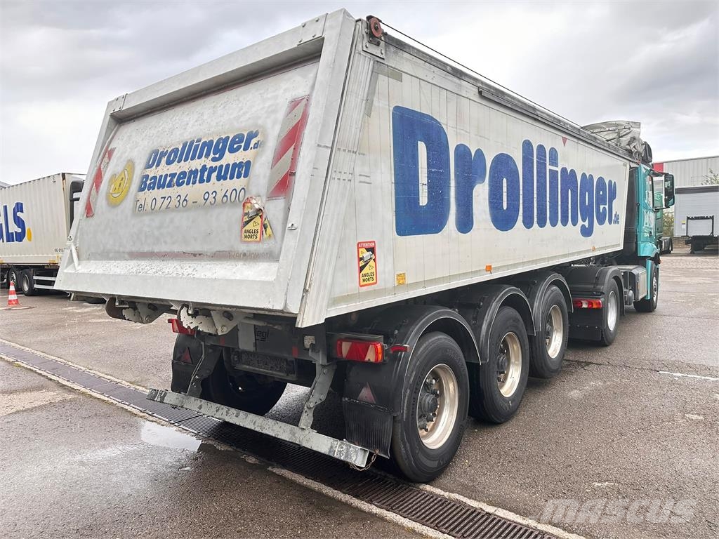 Fliegl 3Achs AluMulde elektVerd ALCOA 25³ 4880 kg leer Kippladerauflieger