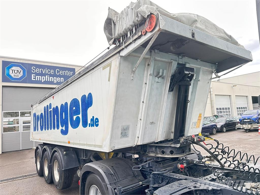 Fliegl 3Achs AluMulde elektVerd ALCOA 25³ 4880 kg leer Kippladerauflieger