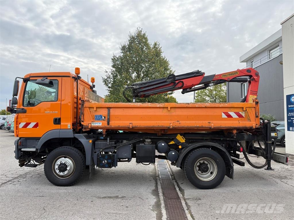 MAN TGM 13.240 4x4 3-S-Kipper Palfinger Kran PK9001 Kipper