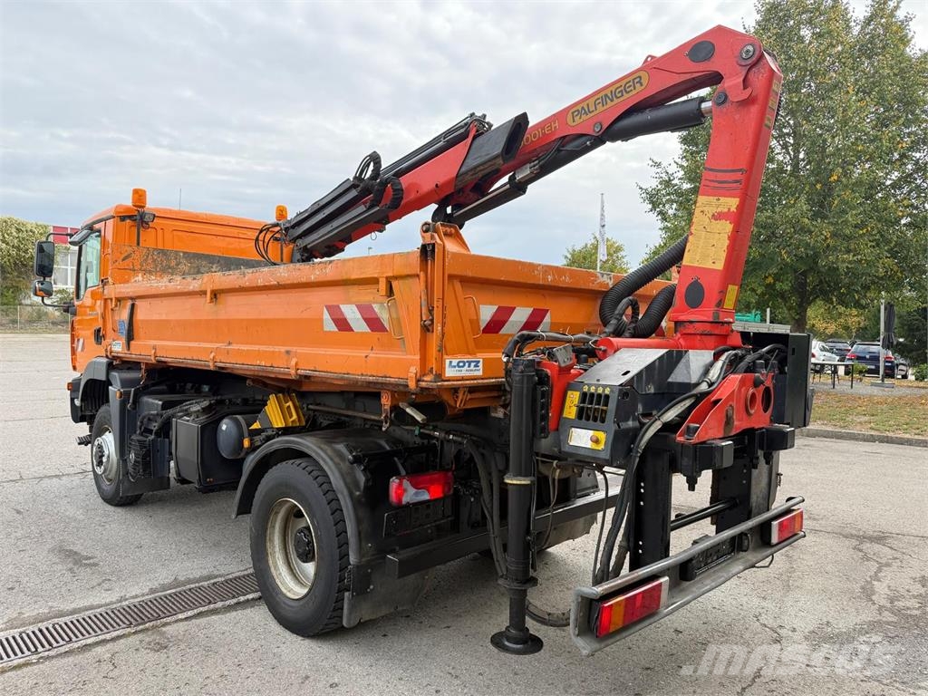 MAN TGM 13.240 4x4 3-S-Kipper Palfinger Kran PK9001 Kipper