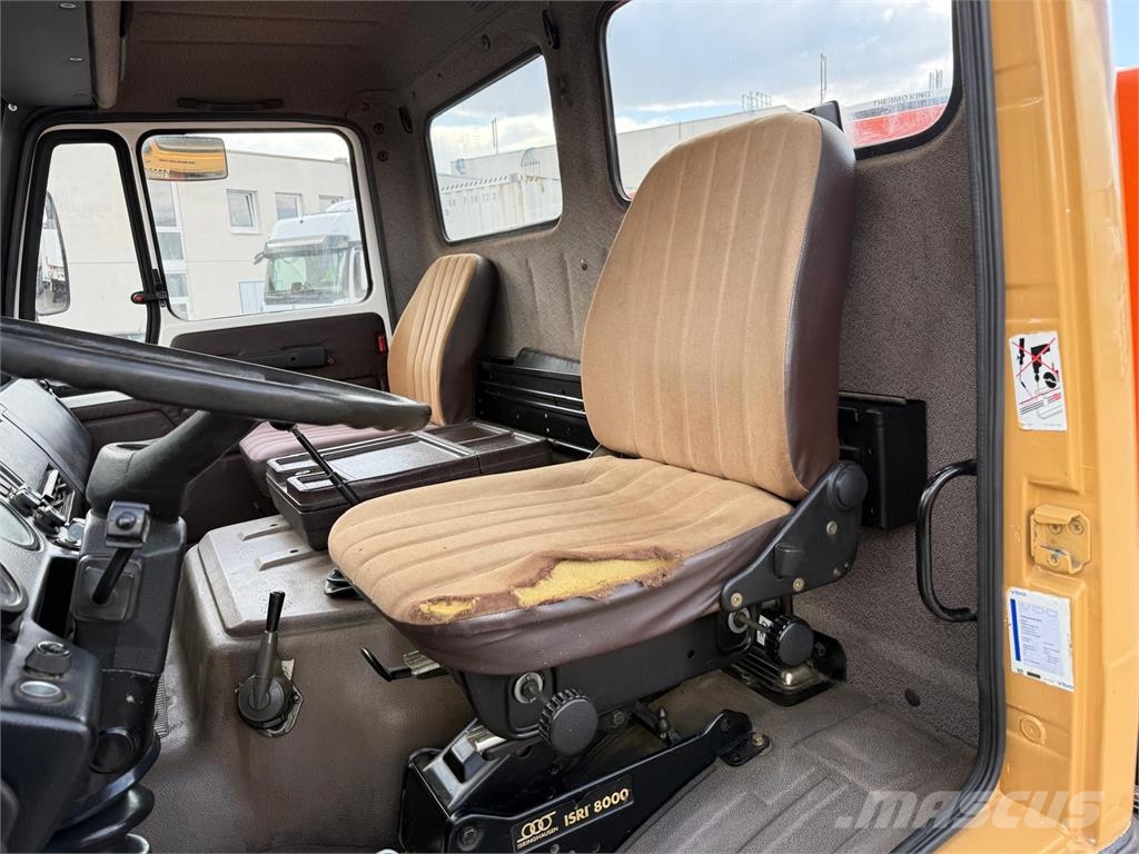 Mercedes-Benz 1017 Plattendruckwagen Planen Aufbau TÜV 11 26 Motrici centinate