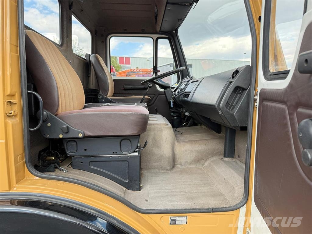 Mercedes-Benz 1017 Plattendruckwagen Planen Aufbau TÜV 11 26 Motrici centinate