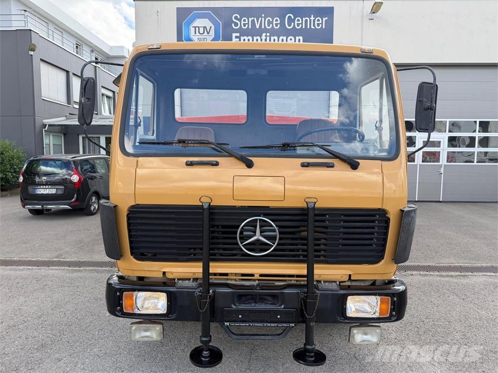 Mercedes-Benz 1017 Plattendruckwagen Planen Aufbau TÜV 11 26 Motrici centinate