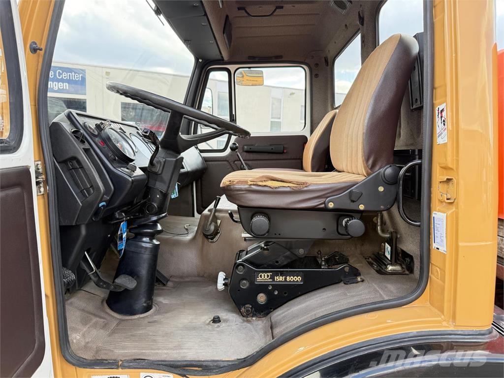Mercedes-Benz 1017 Plattendruckwagen Planen Aufbau TÜV 11 26 Motrici centinate