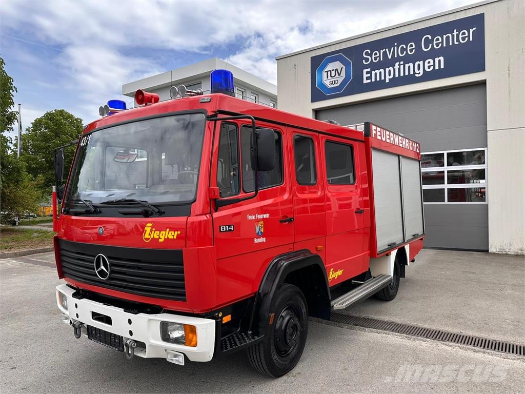 Mercedes-Benz 814 F LF 8 6 FEUERWEHR mit ZIEGLER TOP Camion cassonati