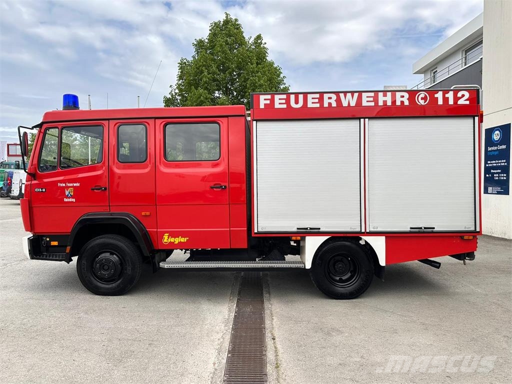 Mercedes-Benz 814 F LF 8 6 FEUERWEHR mit ZIEGLER TOP Camion cassonati