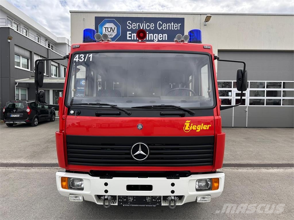 Mercedes-Benz 814 F LF 8 6 FEUERWEHR mit ZIEGLER TOP Camion cassonati