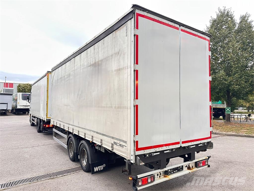 Mercedes-Benz Actros 2551 Komplettzug + WEB-Anhänger SOFORT Motrici centinate