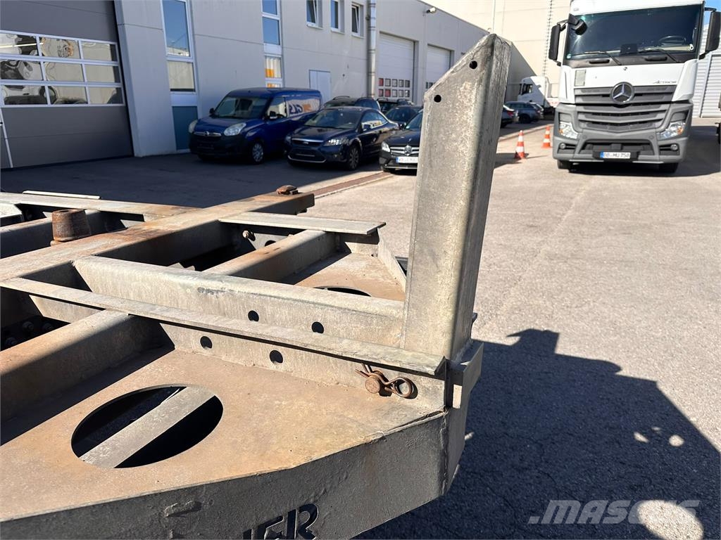 Mildner 2 Achs MIDI Tandem BDF Lafette verzinkt Containeranhänger