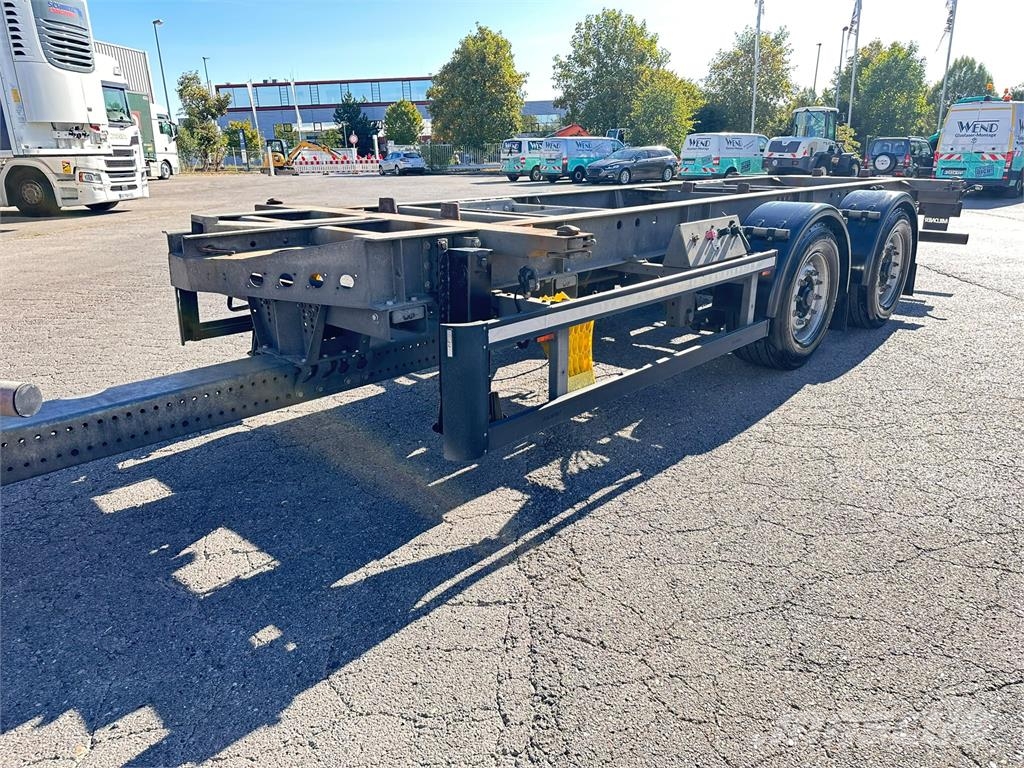 Mildner 2 Achs MIDI Tandem BDF Lafette verzinkt Containeranhänger