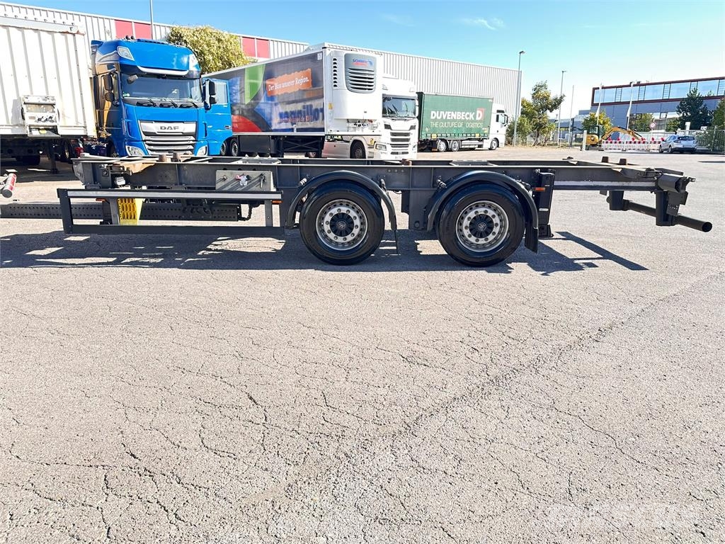 Mildner 2 Achs MIDI Tandem BDF Lafette verzinkt Containeranhänger