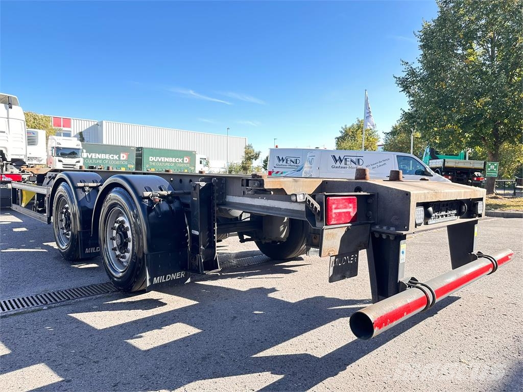 Mildner 2 Achs MIDI Tandem BDF Lafette verzinkt Containeranhänger
