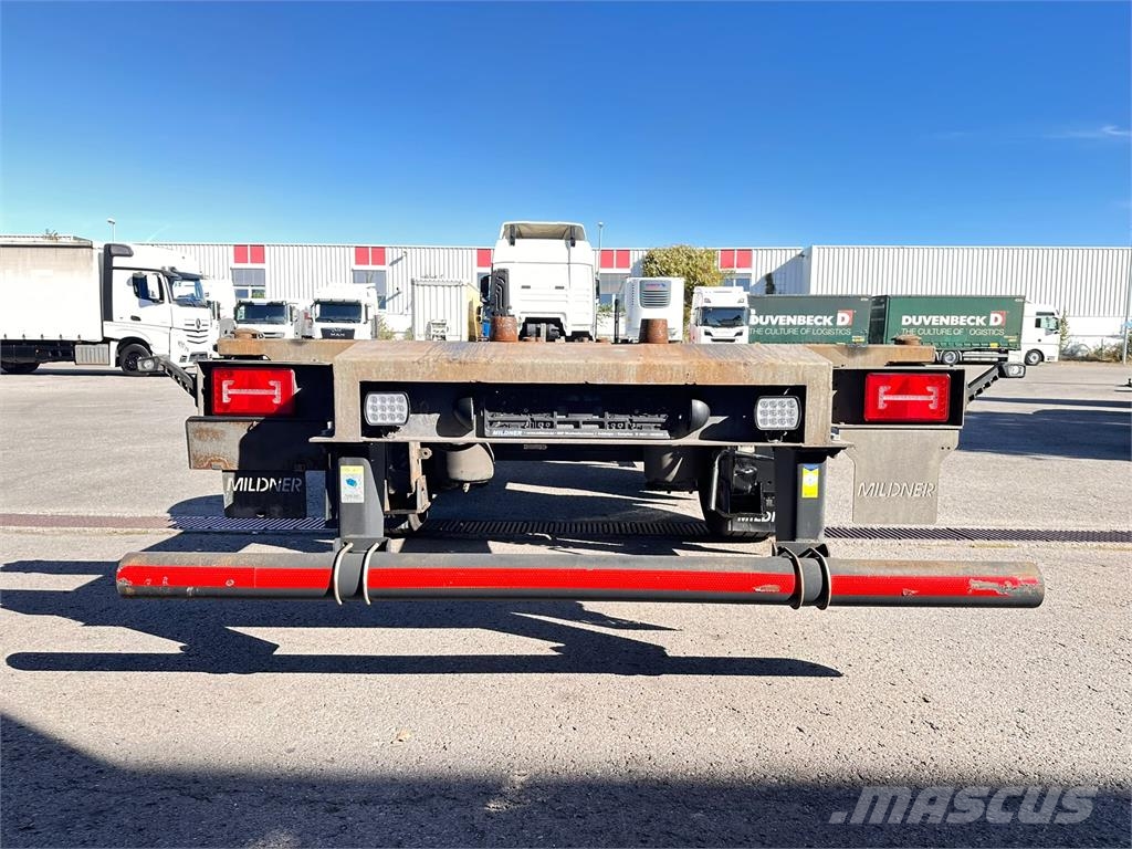 Mildner 2 Achs MIDI Tandem BDF Lafette verzinkt Containeranhänger