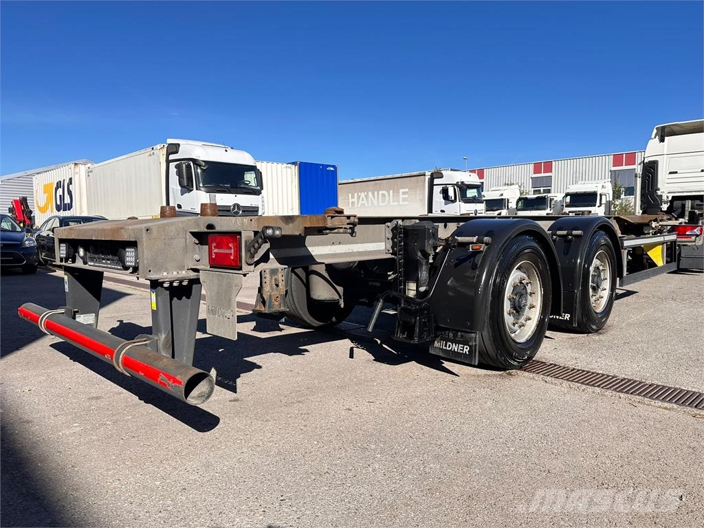 Mildner 2 Achs MIDI Tandem BDF Lafette verzinkt Containeranhänger