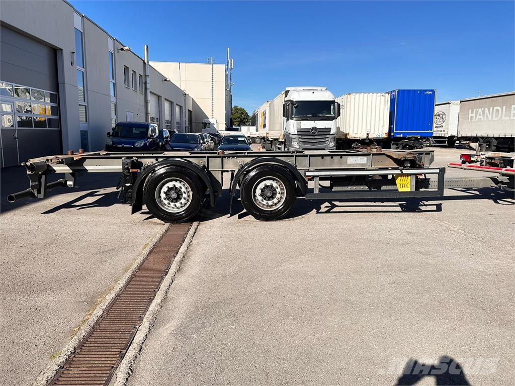 Mildner 2 Achs MIDI Tandem BDF Lafette verzinkt Containeranhänger