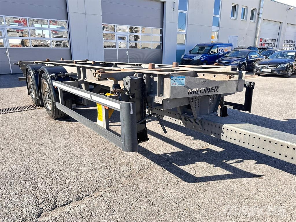 Mildner 2 Achs MIDI Tandem BDF Lafette verzinkt Containeranhänger