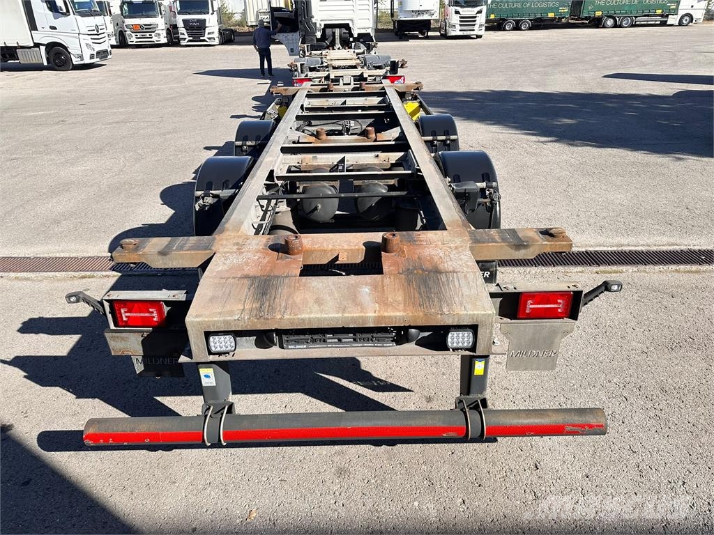 Mildner 2 Achs MIDI Tandem BDF Lafette verzinkt Containeranhänger
