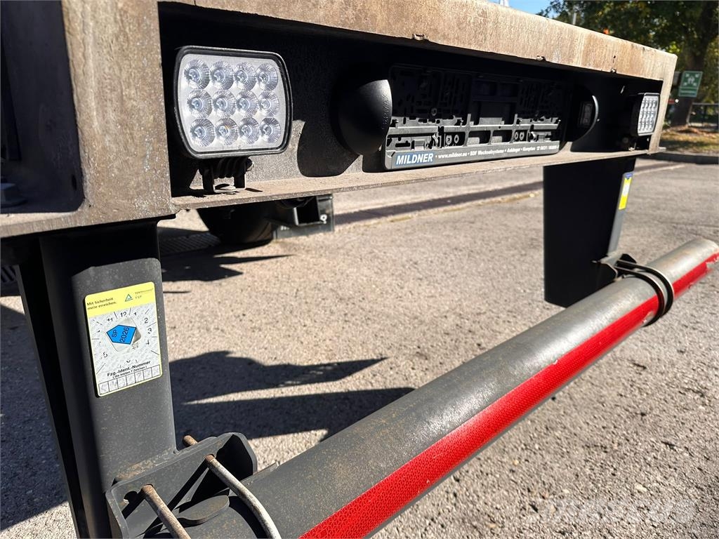 Mildner 2 Achs MIDI Tandem BDF Lafette verzinkt Containeranhänger