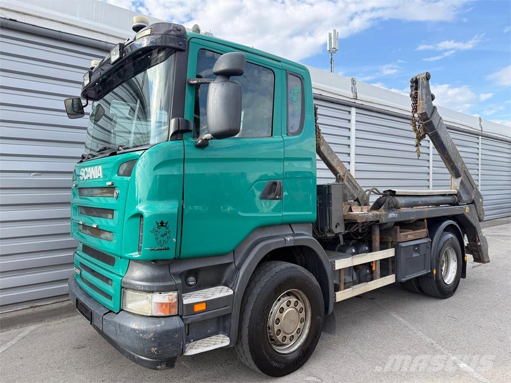 Scania R420 LB 4x2 Meiller Absetzkipper Retarder AHK ケーブルリフト着脱式トラック