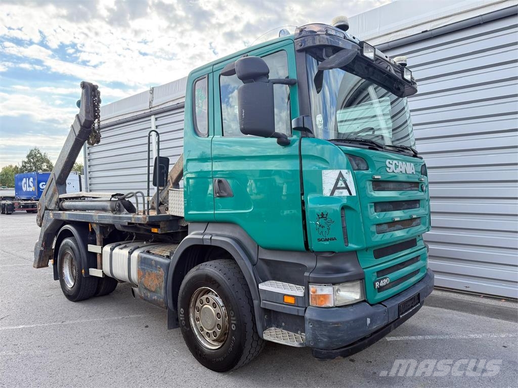 Scania R420 LB 4x2 Meiller Absetzkipper Retarder AHK ケーブルリフト着脱式トラック