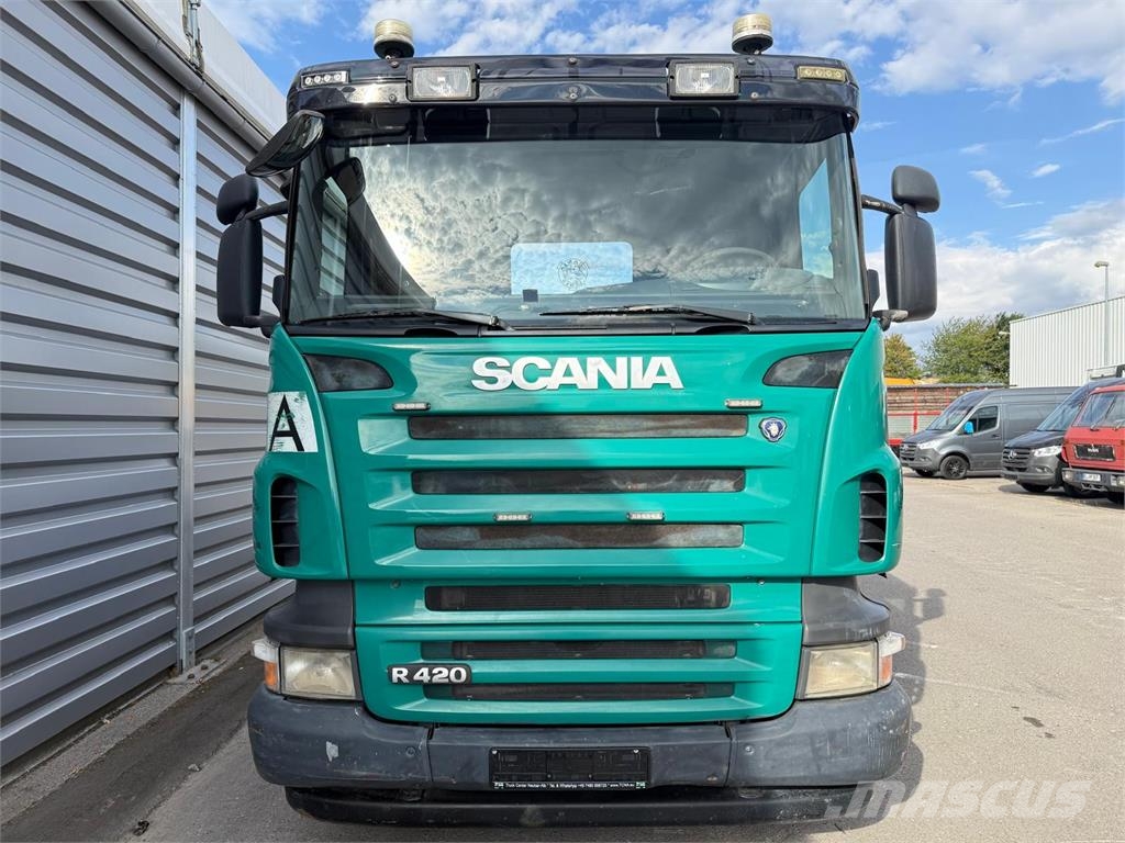 Scania R420 LB 4x2 Meiller Absetzkipper Retarder AHK ケーブルリフト着脱式トラック