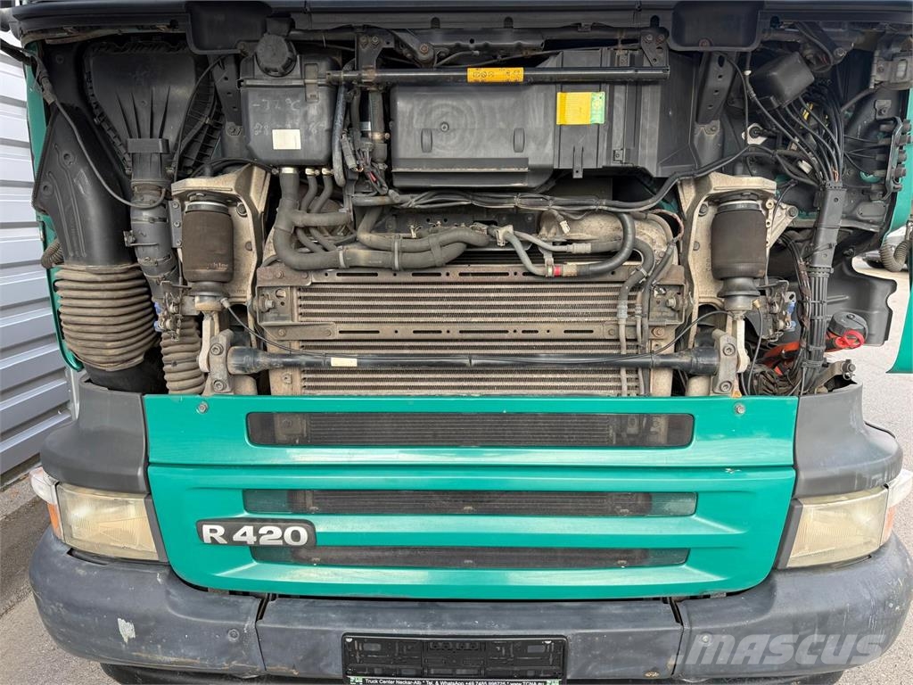 Scania R420 LB 4x2 Meiller Absetzkipper Retarder AHK ケーブルリフト着脱式トラック
