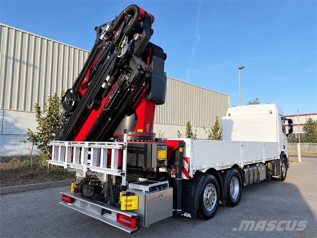Scania R500 XT Palfinger Kran PK53002 + Funk Retarder Pritschenwagen/Pritschenwagen mit Seitenklappe
