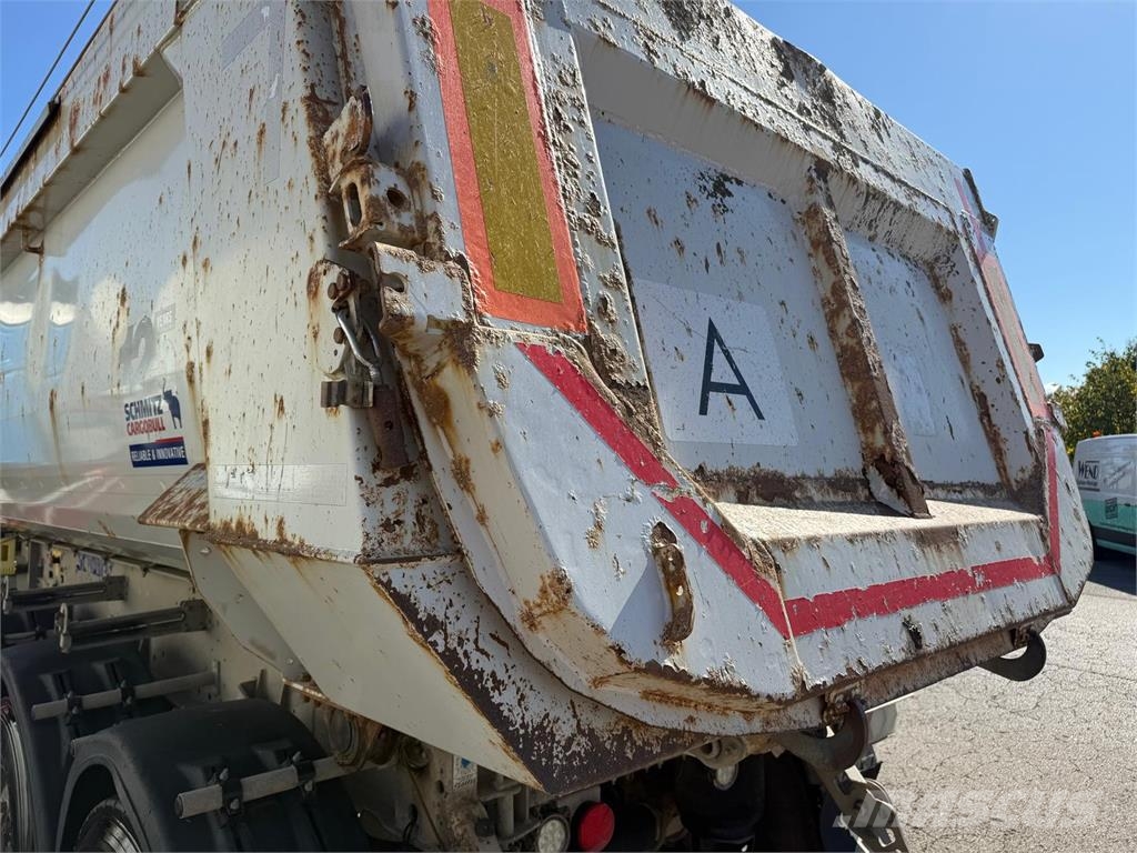 Schmitz Cargobull 3 Achs 25m³ Stahl Lift elektr Verdeck ALCOA TÜV Kippladerauflieger