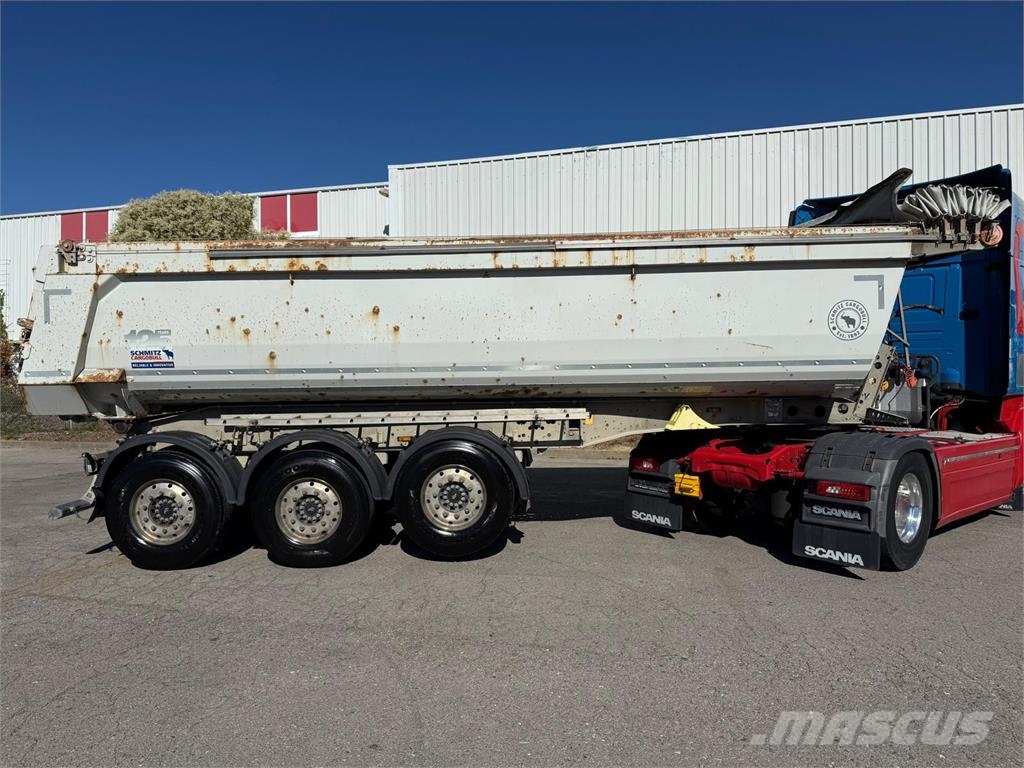 Schmitz Cargobull 3 Achs 25m³ Stahl Lift elektr Verdeck ALCOA TÜV Kippladerauflieger