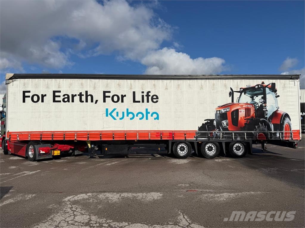 Schmitz Cargobull 3 Achs Mega Liftachse Hubdach mit ALU-Rampen Pritschenauflieger