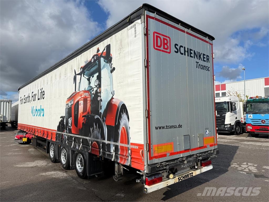 Schmitz Cargobull 3 Achs Mega Liftachse Hubdach mit ALU-Rampen Pritschenauflieger