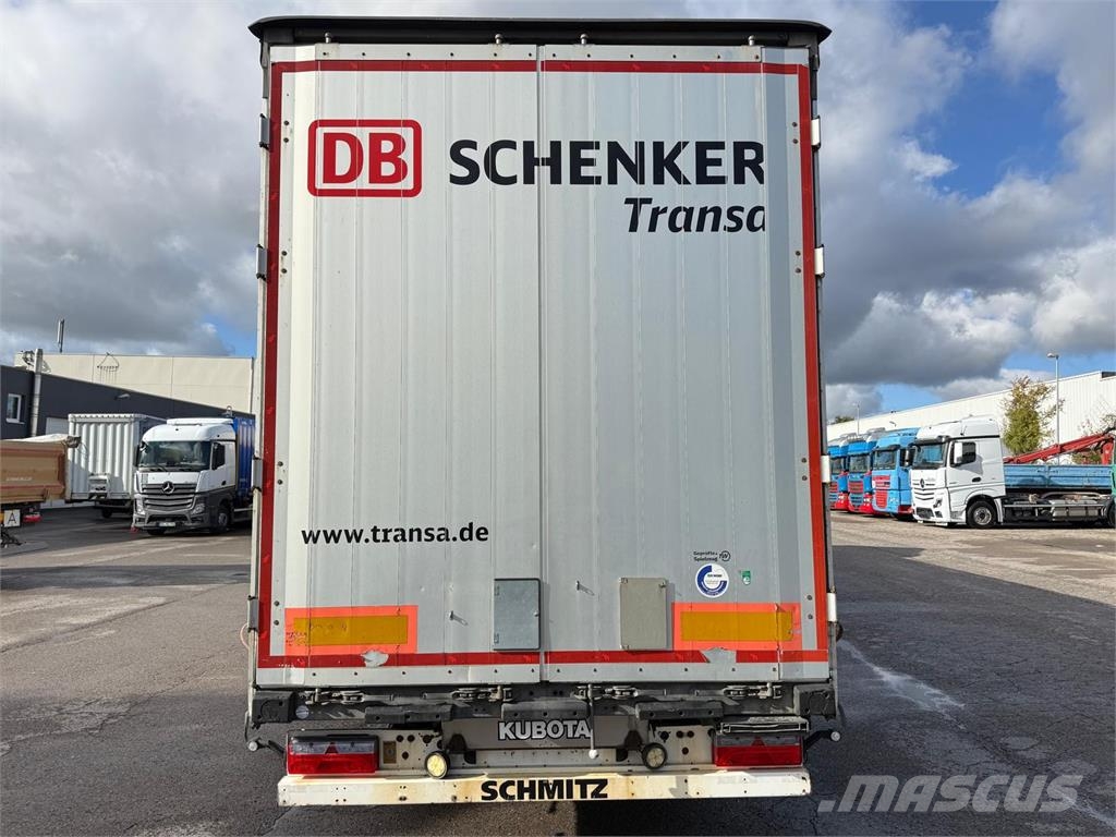 Schmitz Cargobull 3 Achs Mega Liftachse Hubdach mit ALU-Rampen Pritschenauflieger