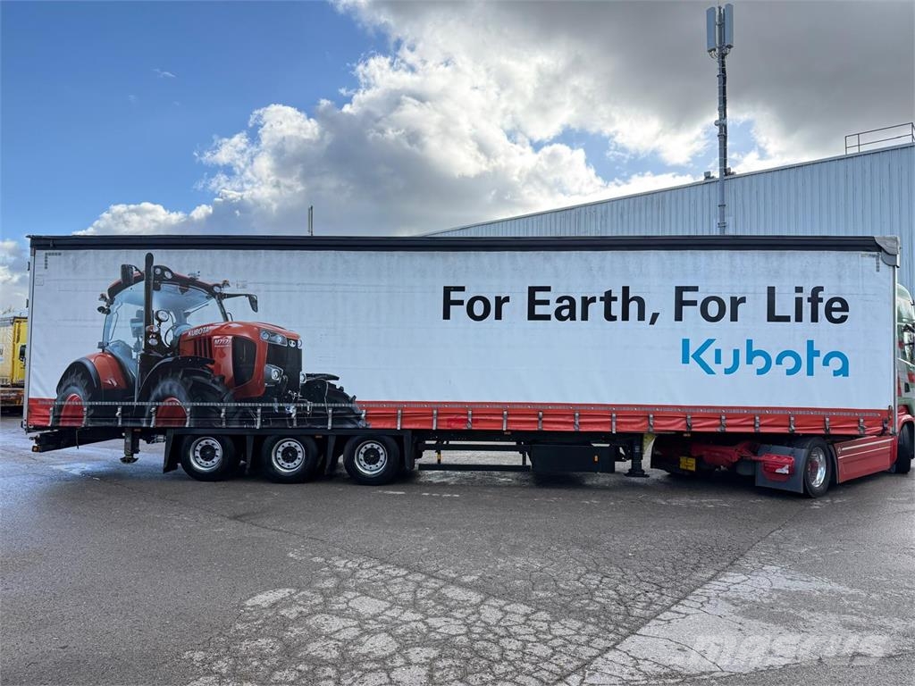 Schmitz Cargobull 3 Achs Mega Liftachse Hubdach mit ALU-Rampen Pritschenauflieger
