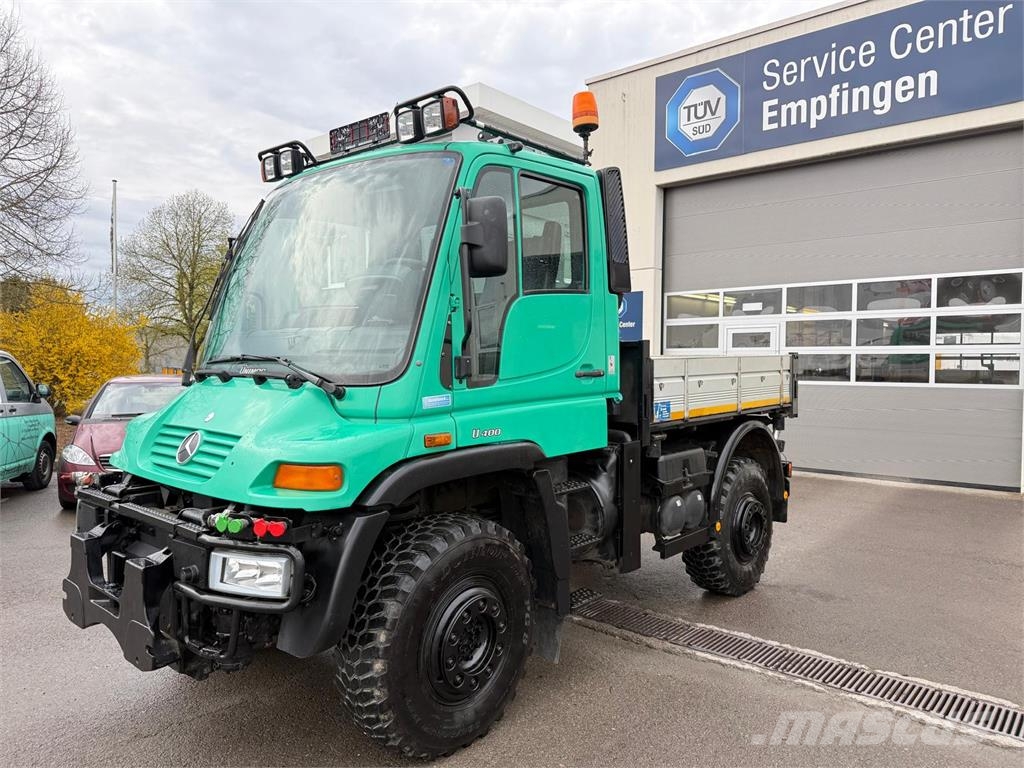 Unimog U400 2xHydraulik+2xDruckluft TÜV4 27 Kamera AHK Kipper