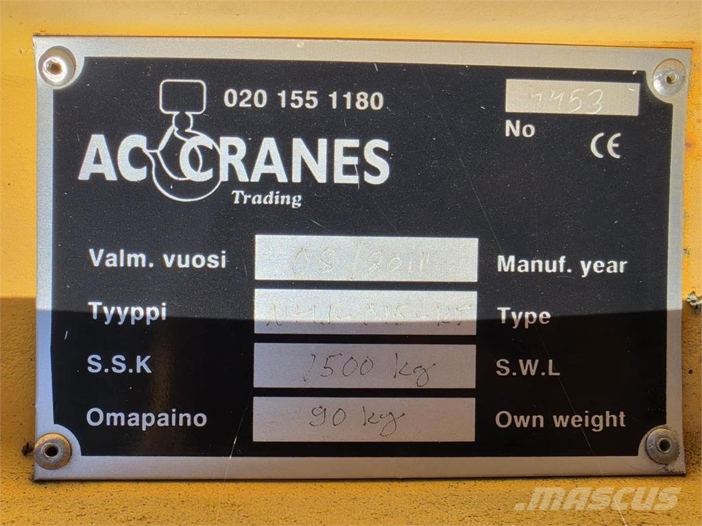AC Cranes Nostohaarukka Citas sastāvdaļas