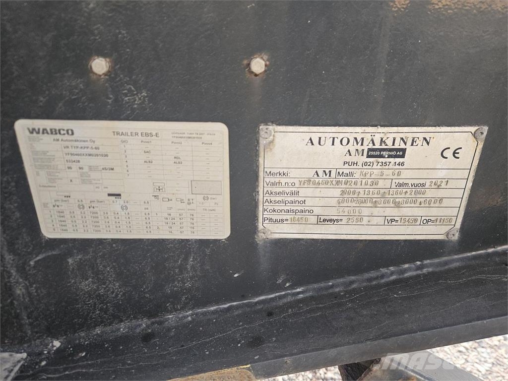AM 5 akselinen puoliperävaunu نصف مقطورات مسطحة / مفصلية الجوانب
