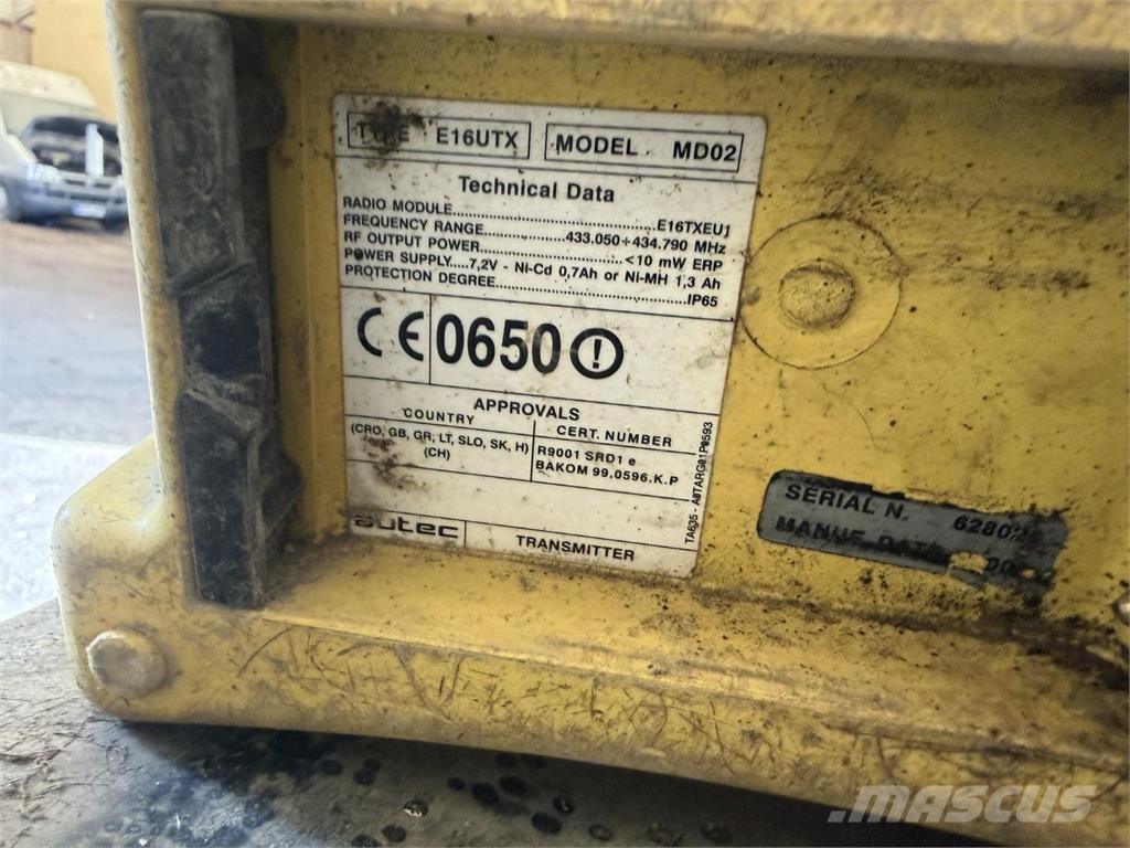  Autec E16UTX Iekrāvēju krāni